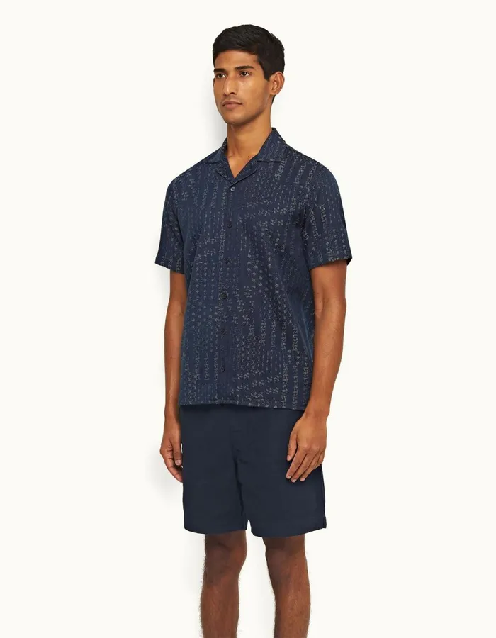 Men Orlebar Brown Day Shorts Louis Drawcord Night Iris