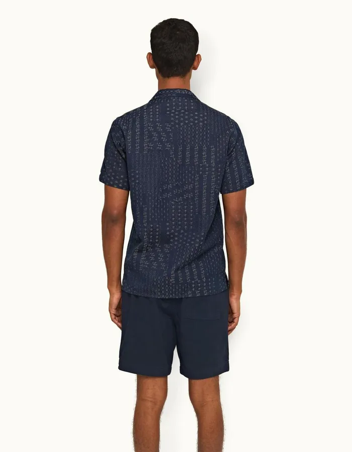 Men Orlebar Brown Day Shorts Louis Drawcord Night Iris