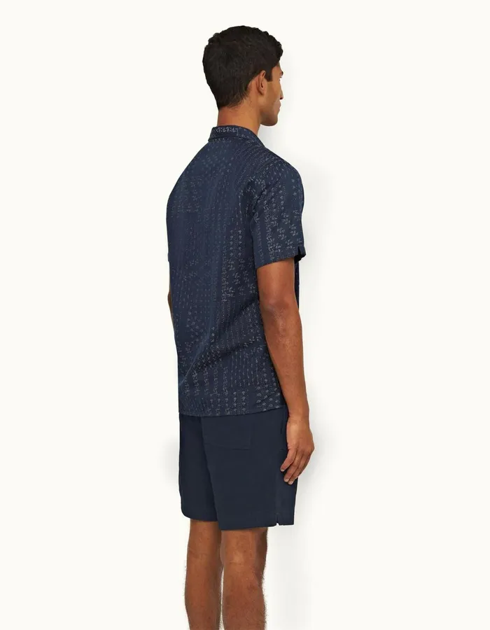 Men Orlebar Brown Day Shorts Louis Drawcord Night Iris