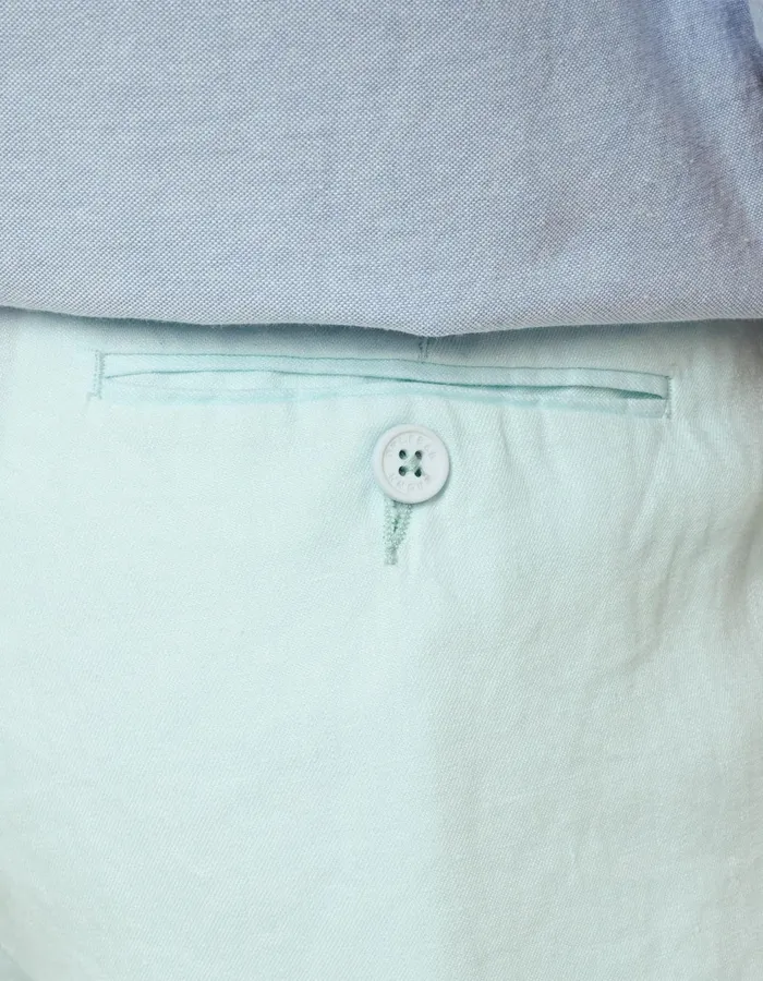 Men Orlebar Brown Day Shorts Norwich Linen Clear Sky