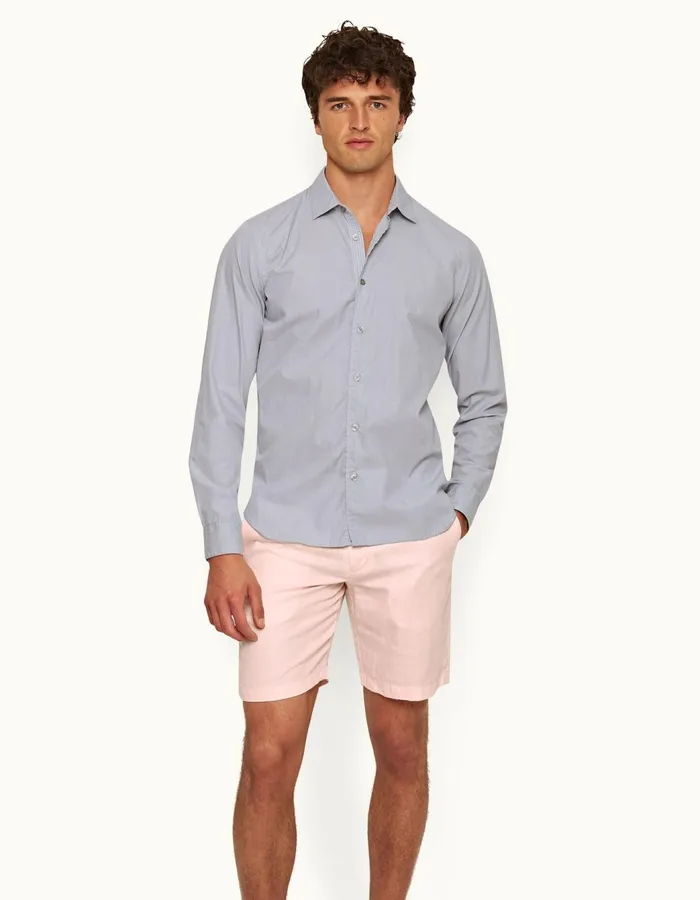 Men Orlebar Brown Day Shorts Norwich Linen Rose