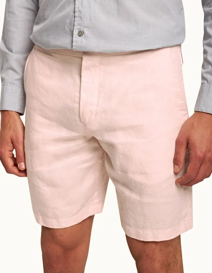 Men Orlebar Brown Day Shorts Norwich Linen Rose