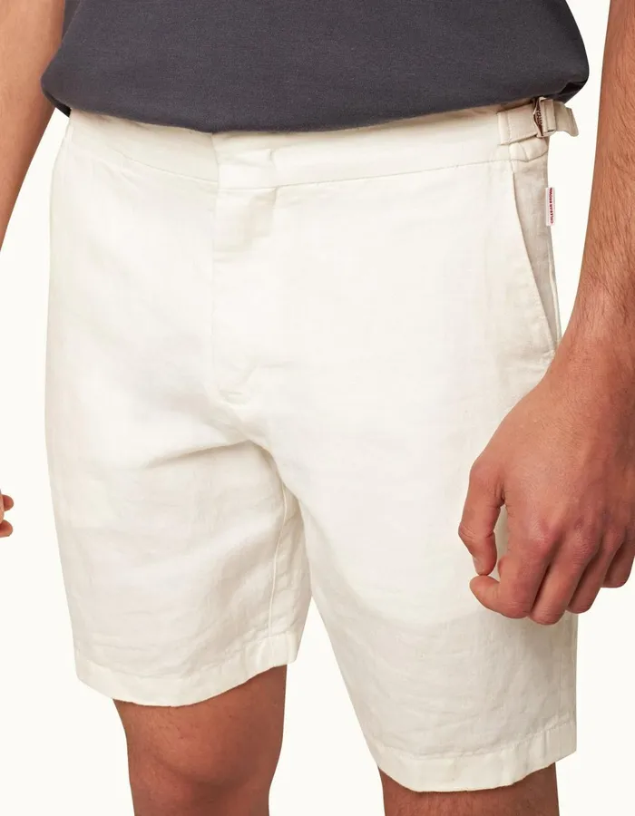 Men Orlebar Brown Day Shorts Norwich Linen Sandbar