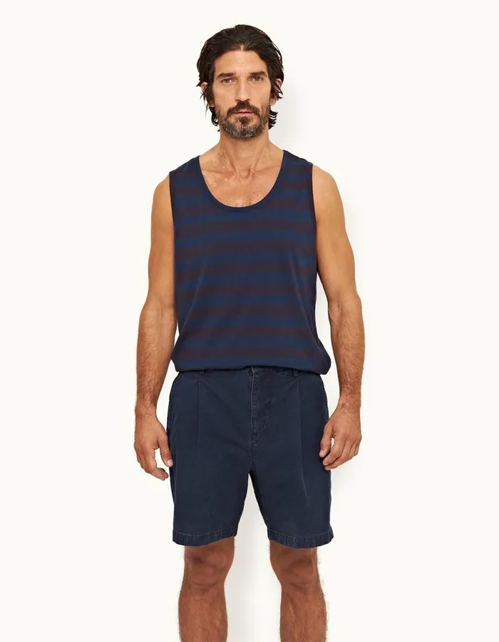 Men Orlebar Brown Day Shorts Searose Denim Indigo