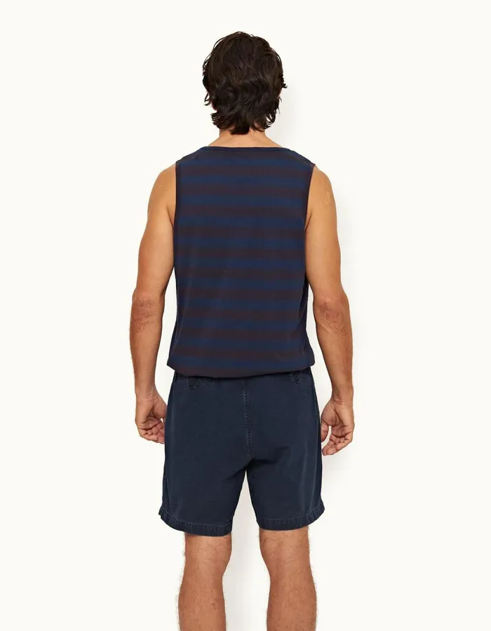 Men Orlebar Brown Day Shorts Searose Denim Indigo