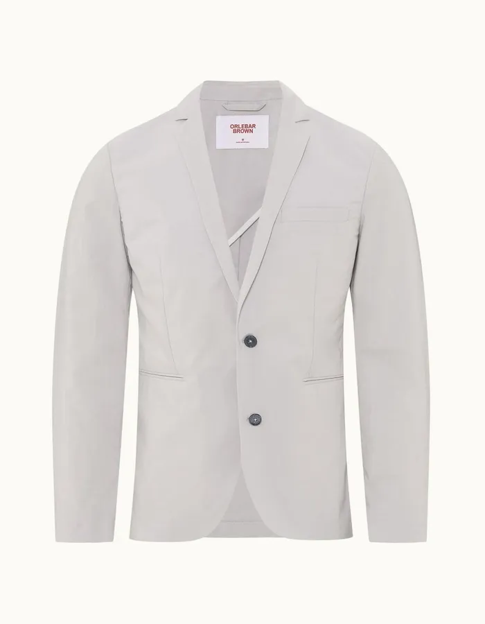 Men Orlebar Brown Jackets and Outerwear Ullock Poplin Oyster Grey