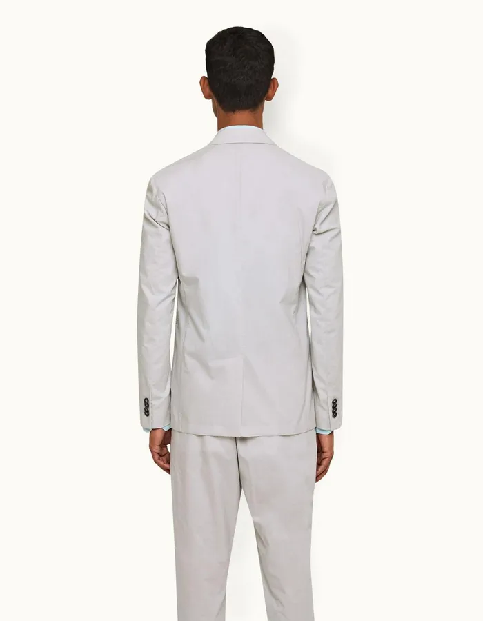 Men Orlebar Brown Jackets and Outerwear Ullock Poplin Oyster Grey