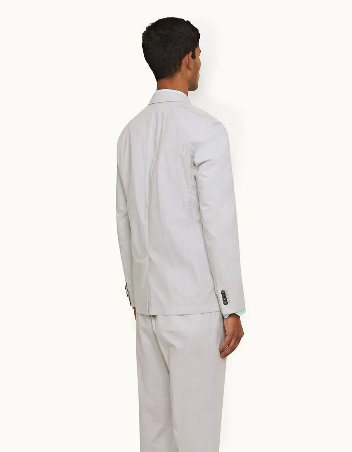 Men Orlebar Brown Jackets and Outerwear Ullock Poplin Oyster Grey