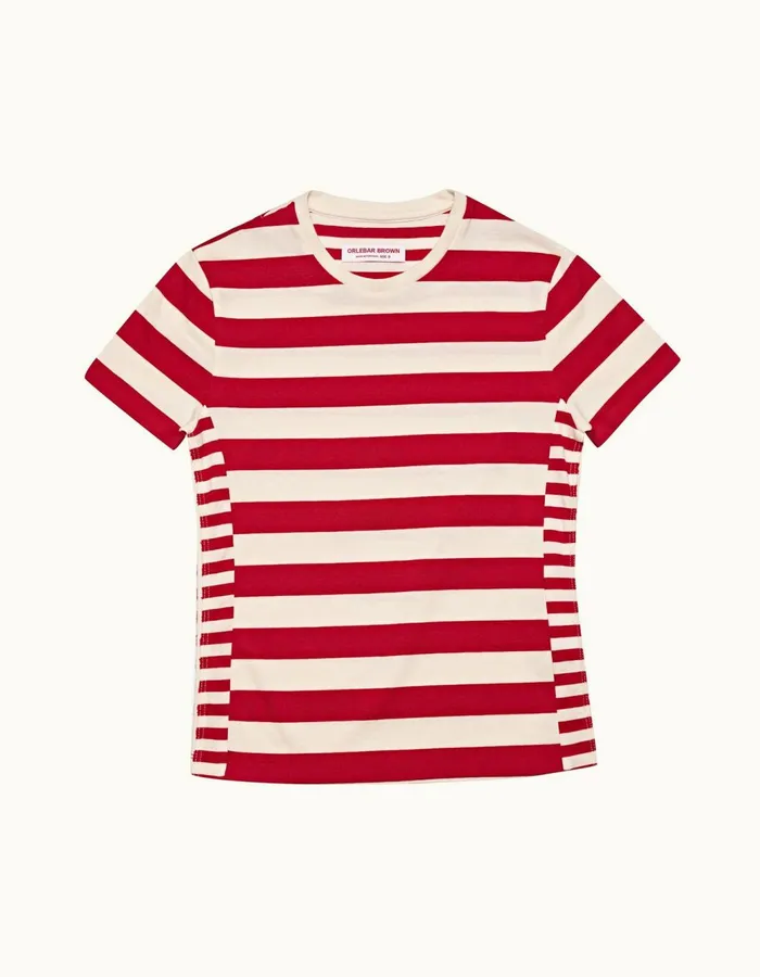 Men Orlebar Brown Kids Jimmy Stripe Vermillion