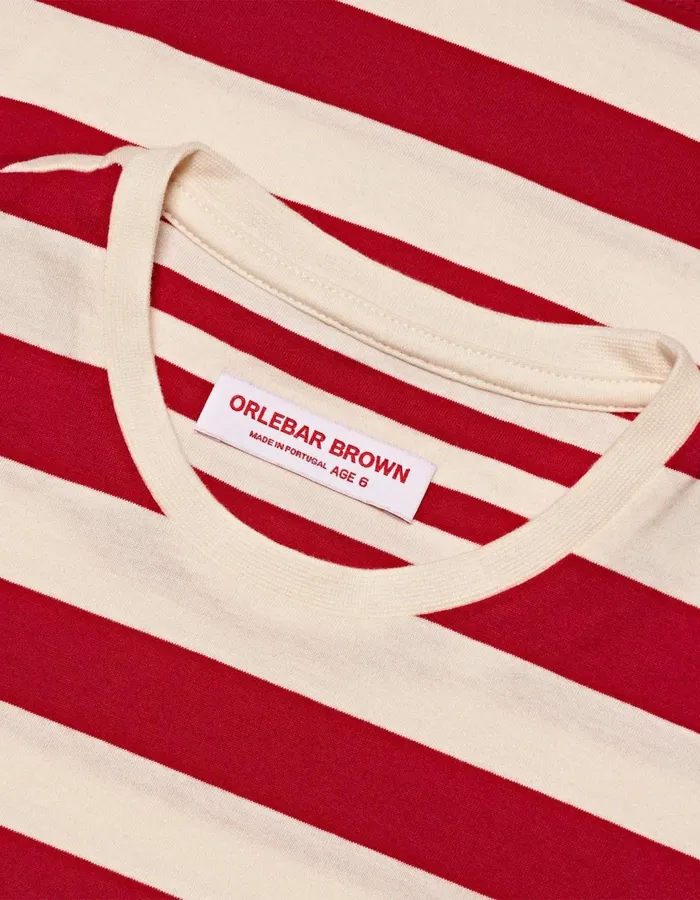Men Orlebar Brown Kids Jimmy Stripe Vermillion