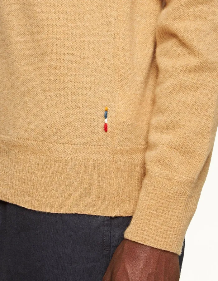 Men Orlebar Brown Knitwear Lennard Cashmere Biscuit