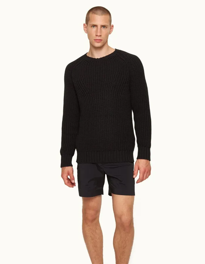 Men Orlebar Brown Knitwear Lipen Black