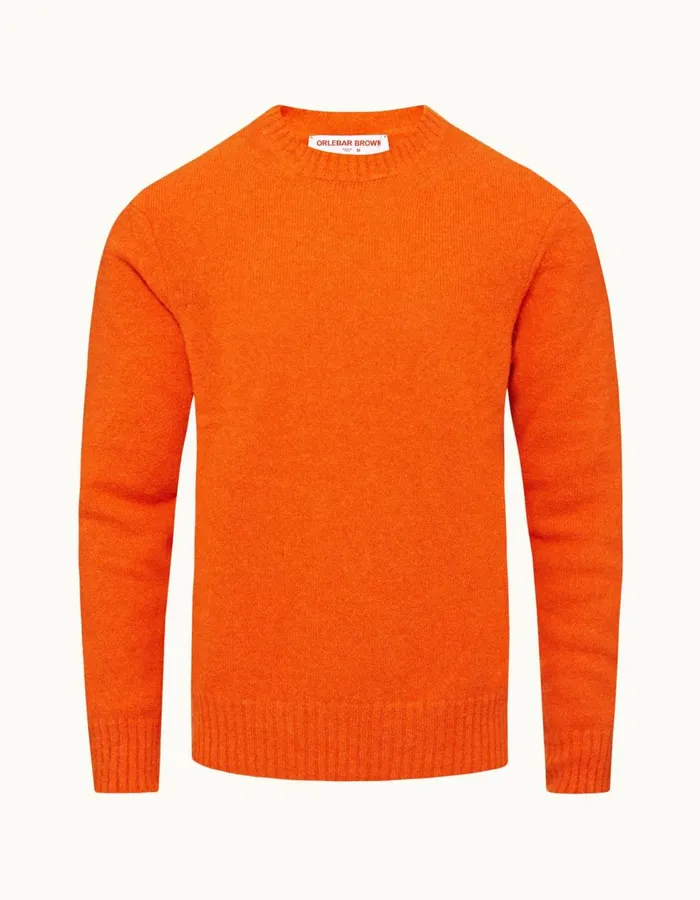 Men Orlebar Brown Knitwear Lorca Alpaca Merino Tiger Lily