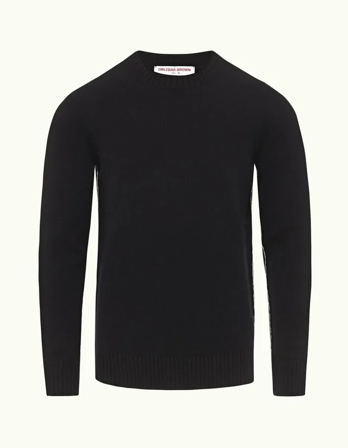 Men Orlebar Brown Knitwear Lorca Cashmere Night Iris