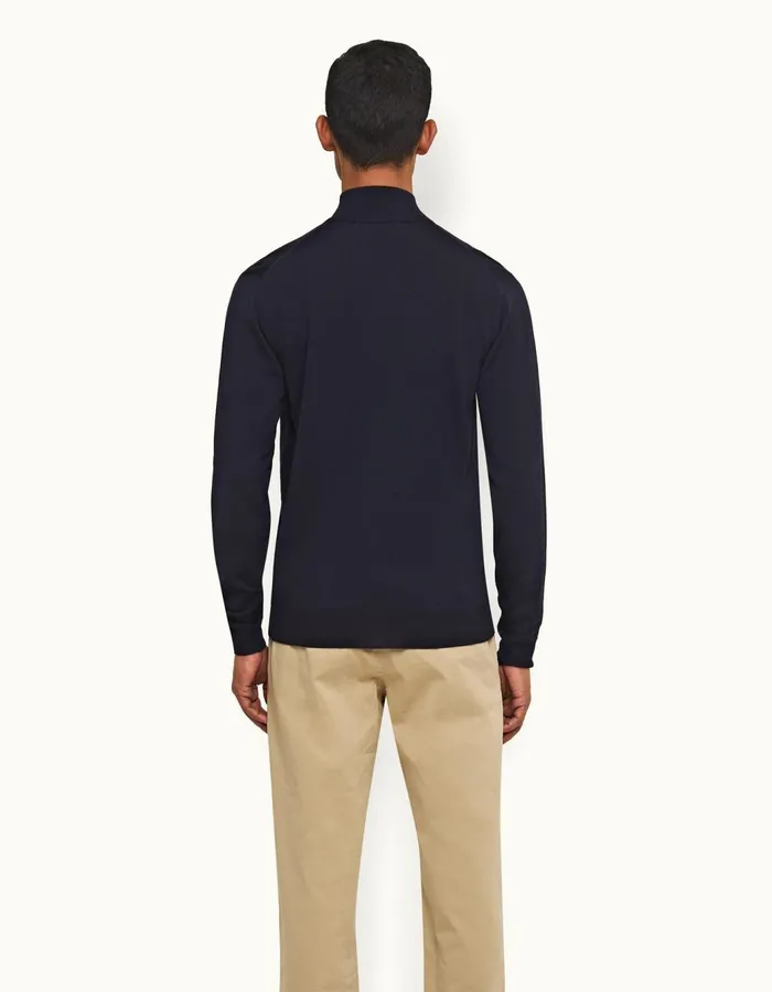 Men Orlebar Brown Knitwear Neilson Merino Navy