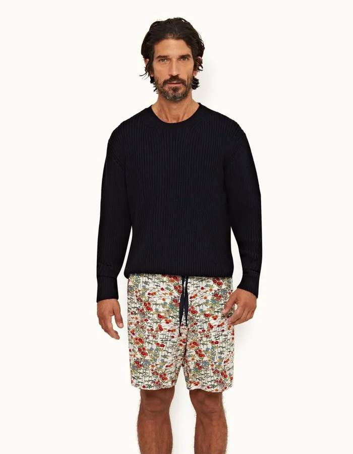 Men Orlebar Brown Knitwear Renauld Merino Night Iris