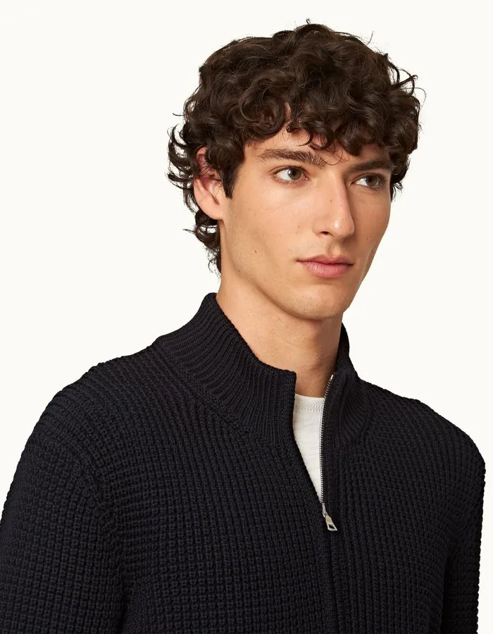 Men Orlebar Brown Knitwear Swan Night Iris