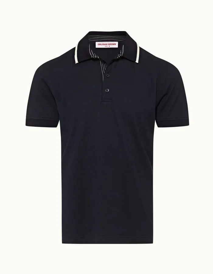 Men Orlebar Brown Polo Shirts Dominic Night Iris