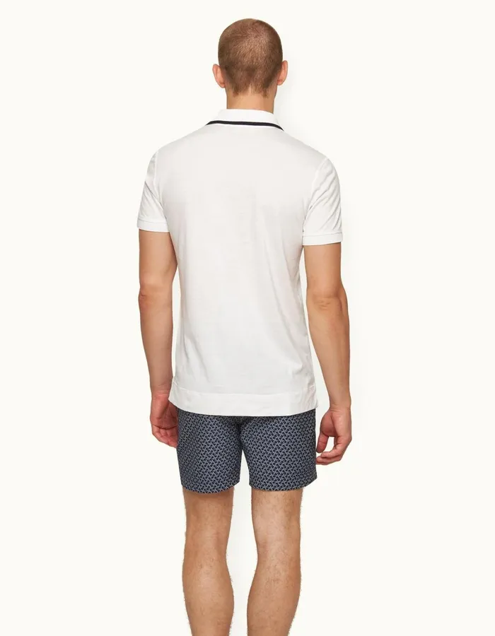 Men Orlebar Brown Polo Shirts Dominic White
