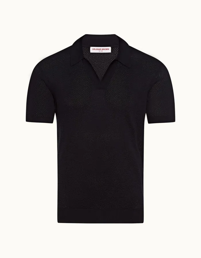 Men Orlebar Brown Polo Shirts Galliot Ink