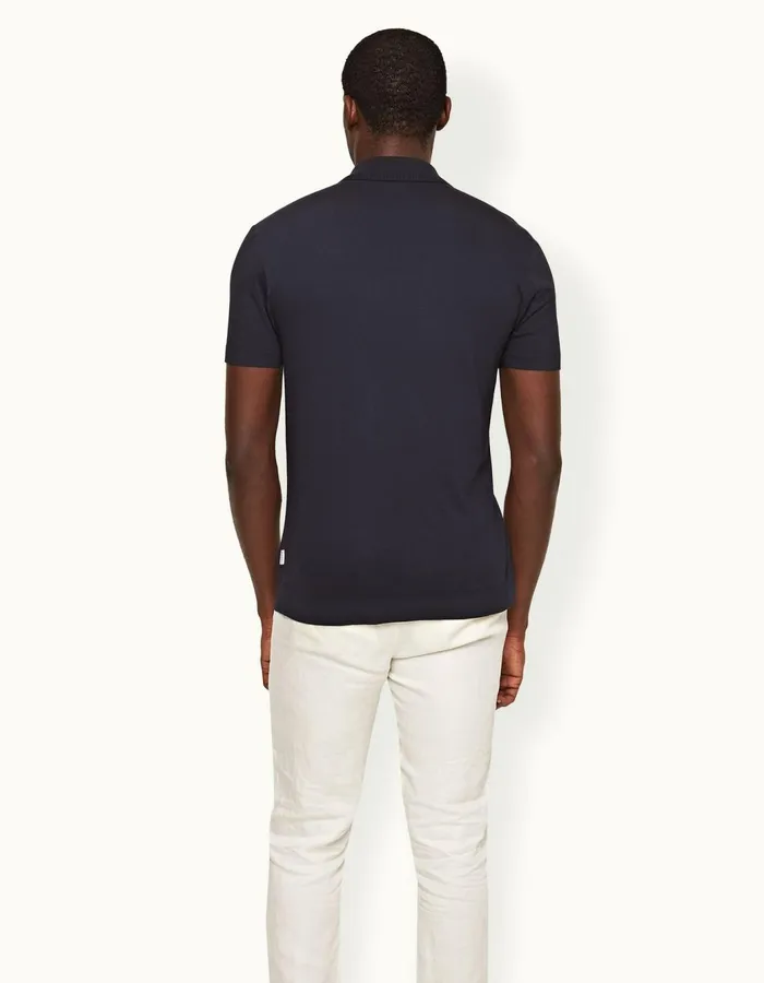 Men Orlebar Brown Polo Shirts Jarrett Night Iris
