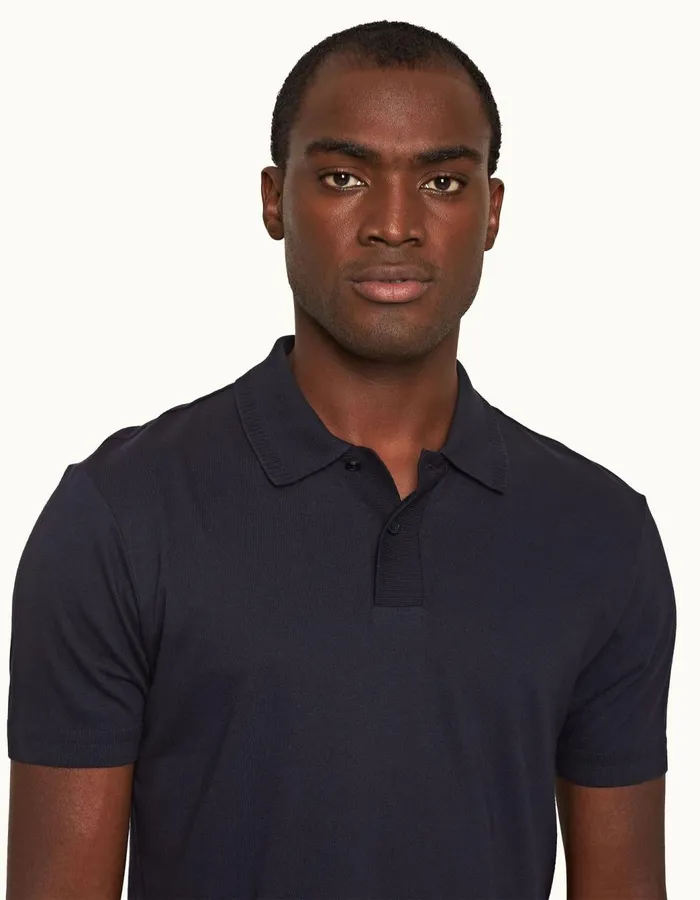 Men Orlebar Brown Polo Shirts Jarrett Night Iris