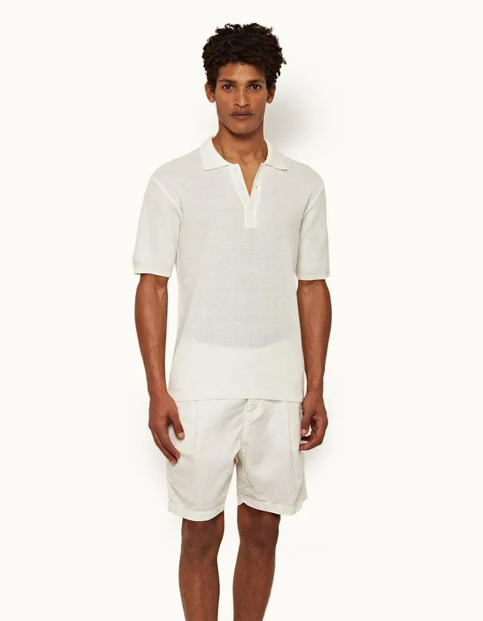 Men Orlebar Brown Polo Shirts Maranon Cloud