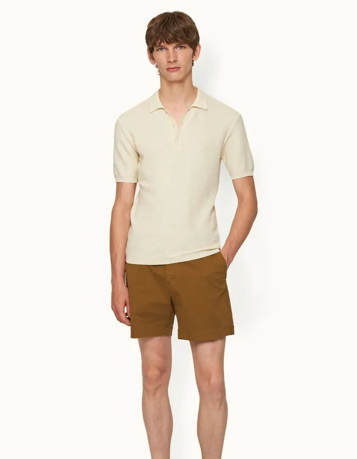 Men Orlebar Brown Polo Shirts Maranon Sea Mist