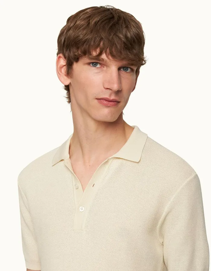 Men Orlebar Brown Polo Shirts Maranon Sea Mist