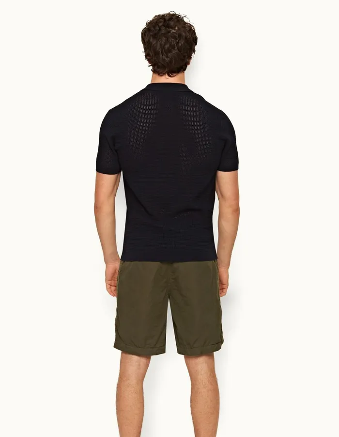 Men Orlebar Brown Polo Shirts Roddy Night Iris