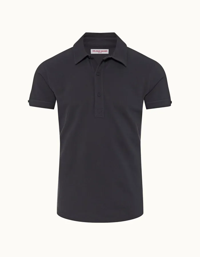 Men Orlebar Brown Polo Shirts Sebastian Piranha Grey