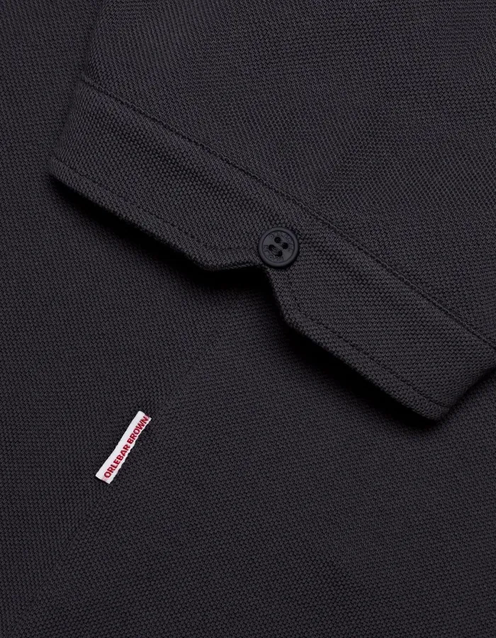 Men Orlebar Brown Polo Shirts Sebastian Piranha Grey