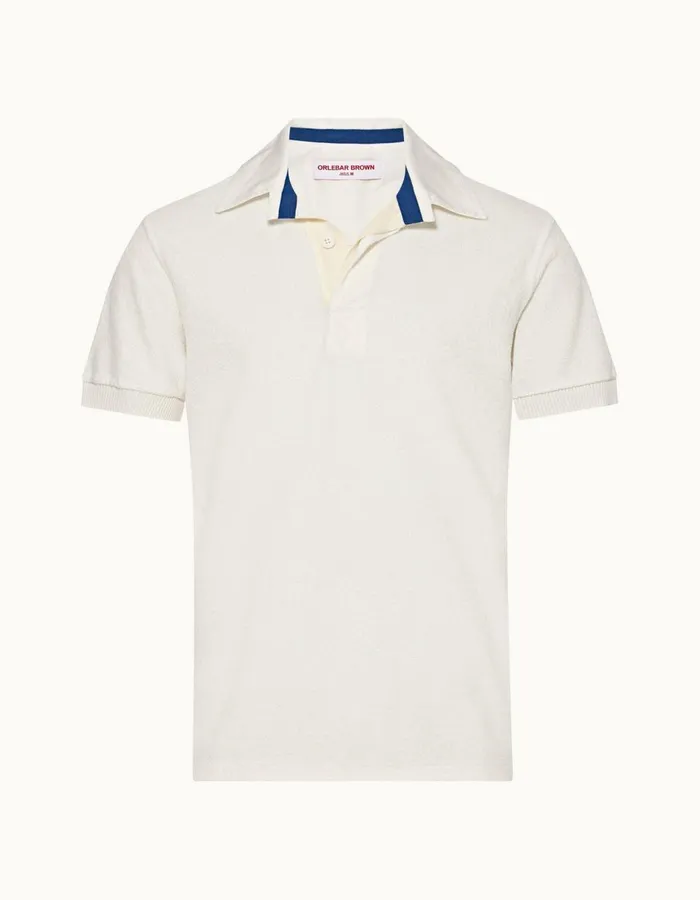 Men Orlebar Brown Polo Shirts Tasman Sea Mist