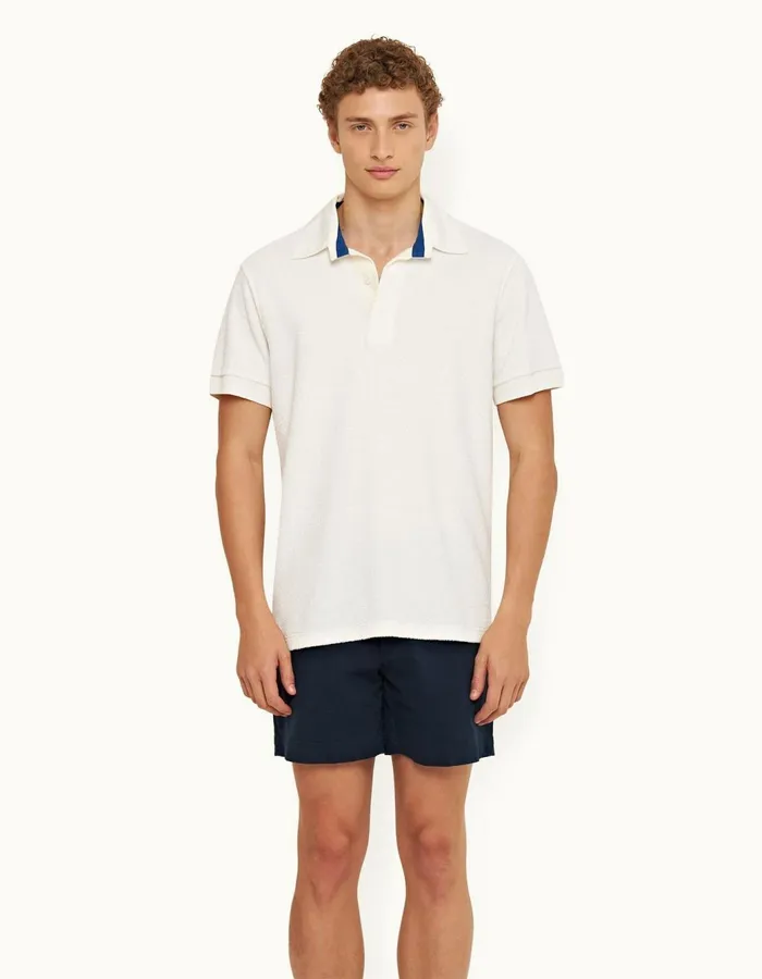 Men Orlebar Brown Polo Shirts Tasman Sea Mist