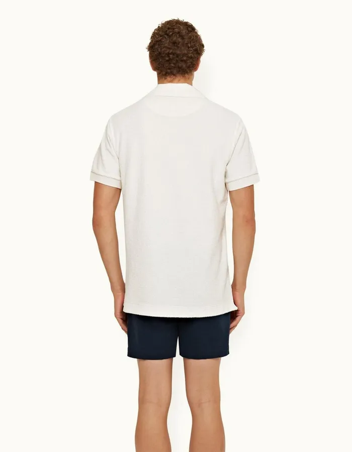 Men Orlebar Brown Polo Shirts Tasman Sea Mist
