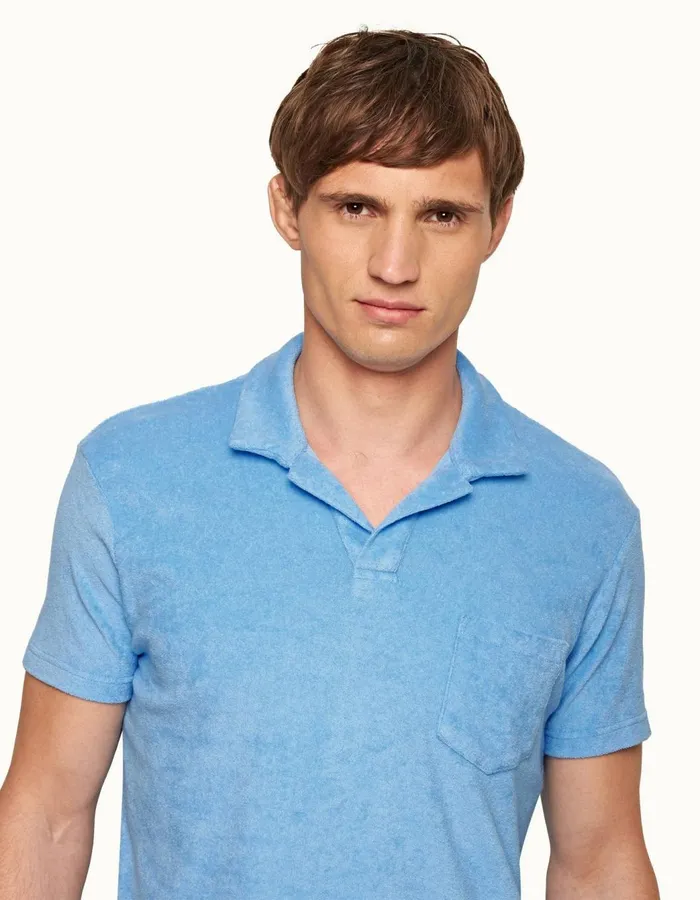 Men Orlebar Brown Polo Shirts Terry Towelling Riviera