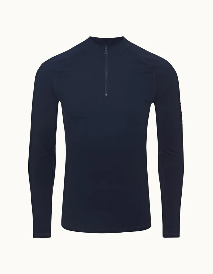 Men Orlebar Brown Rash Guards Bray Navy