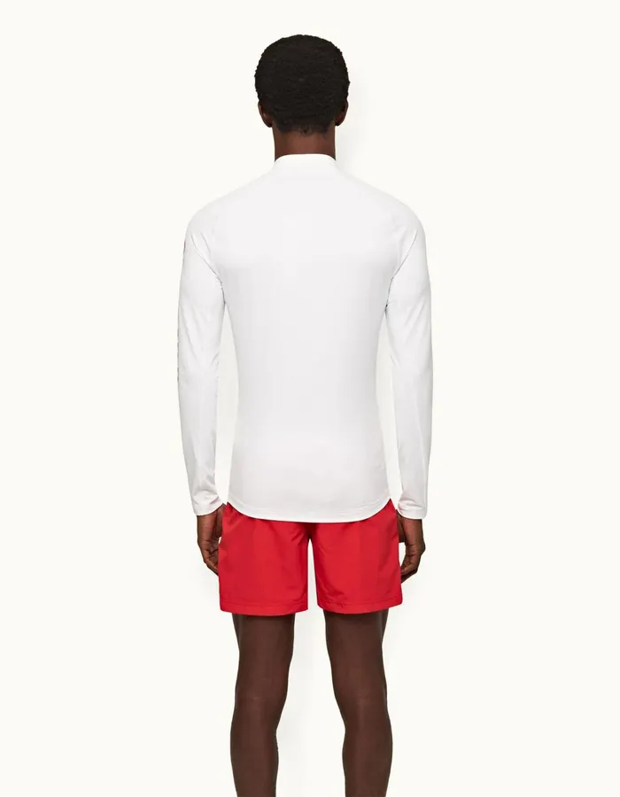 Men Orlebar Brown Rash Guards Bray White