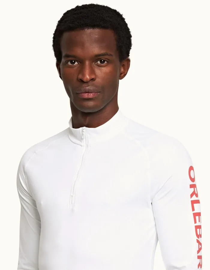 Men Orlebar Brown Rash Guards Bray White