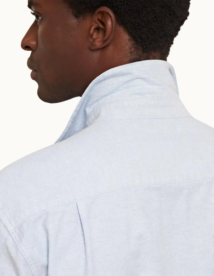Men Orlebar Brown Shirts Grasmoor Serenity Blue
