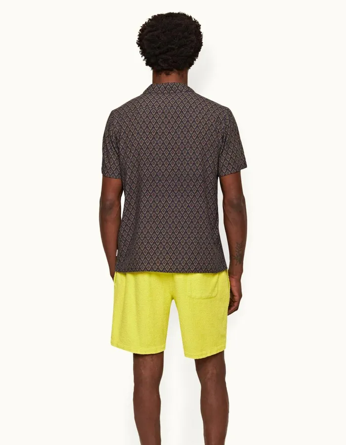 Men Orlebar Brown Shirts Hibbert Midnight Navy