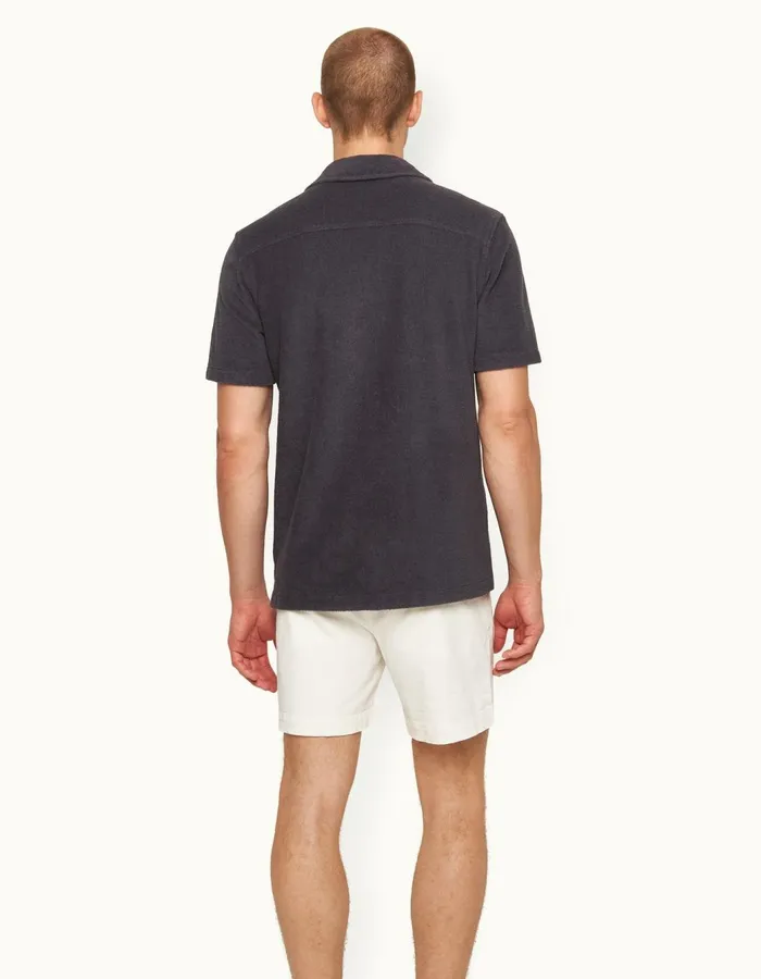 Men Orlebar Brown Shirts Howell Piranha Grey