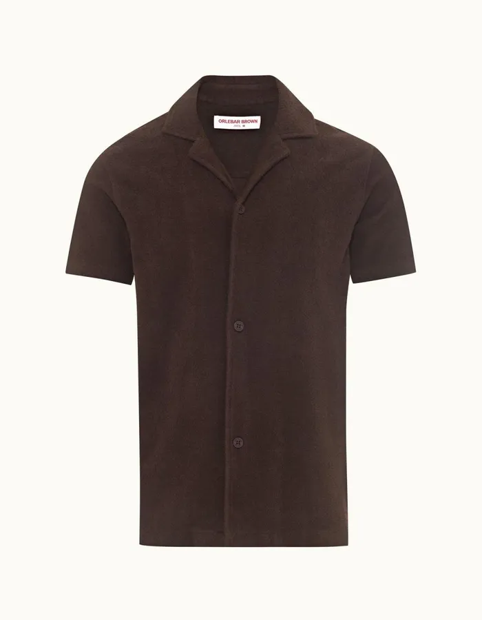 Men Orlebar Brown Shirts Howell Truffle