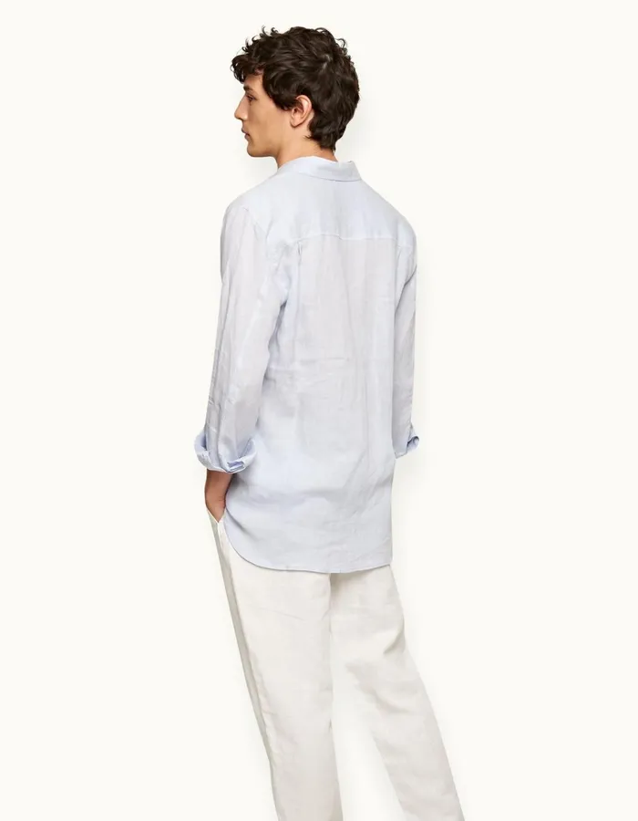 Men Orlebar Brown Shirts Justin Linen Hush
