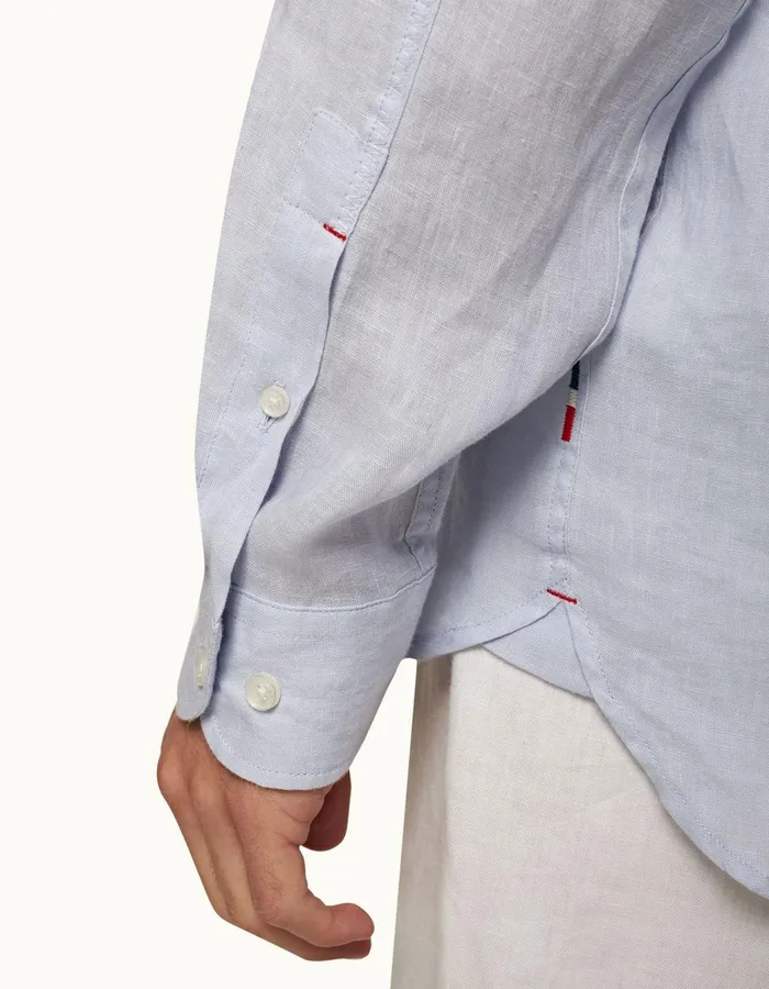 Men Orlebar Brown Shirts Justin Linen Hush