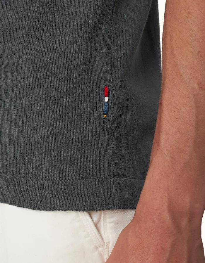 Men Orlebar Brown Shirts Keeling Granitewhite Sand