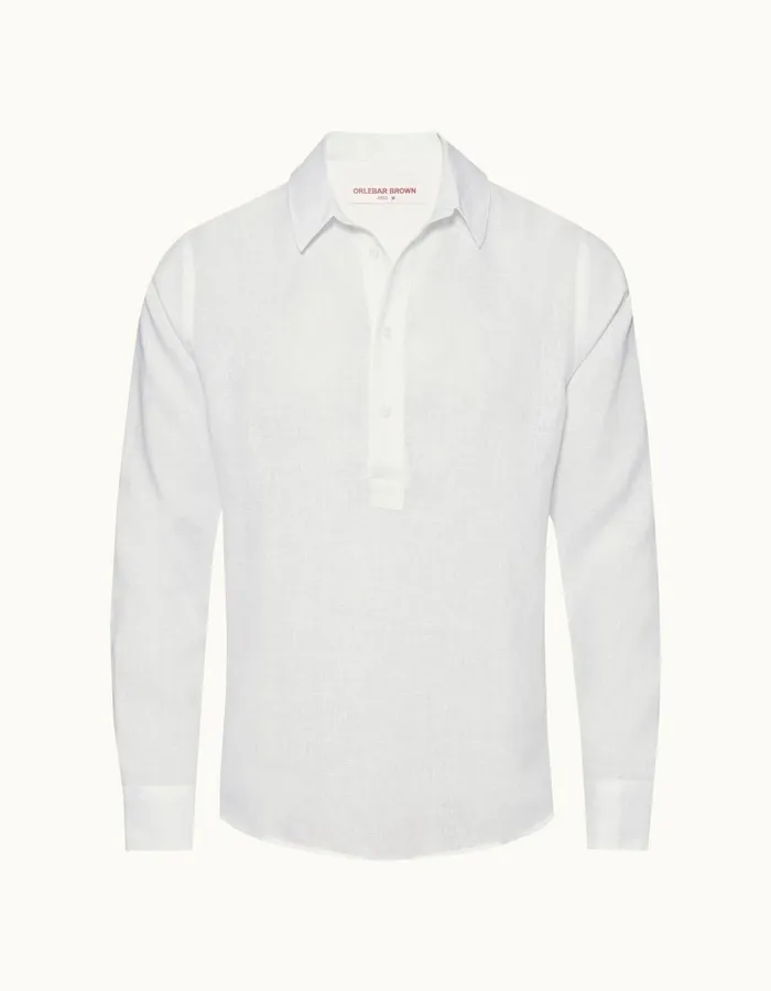 Men Orlebar Brown Shirts Percy White
