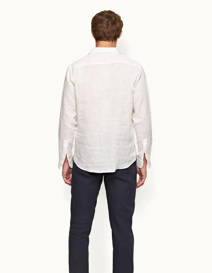 Men Orlebar Brown Shirts Percy White
