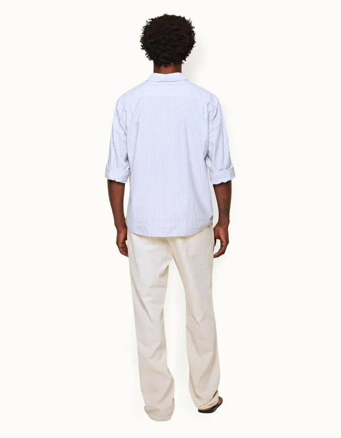 Men Orlebar Brown Shirts Shanklin Light Island Skywhite