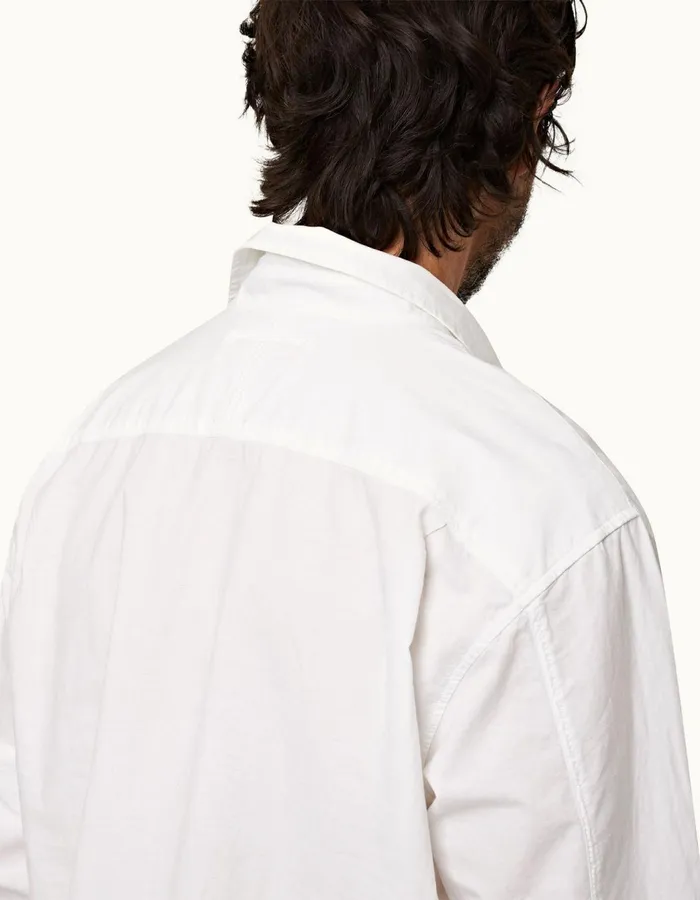 Men Orlebar Brown Shirts Shanklin White